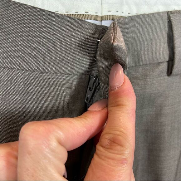 Brand New With Tags Azzaro Brand 100% Wool Super 120 Pants See Measurements - Picture 3 of 12